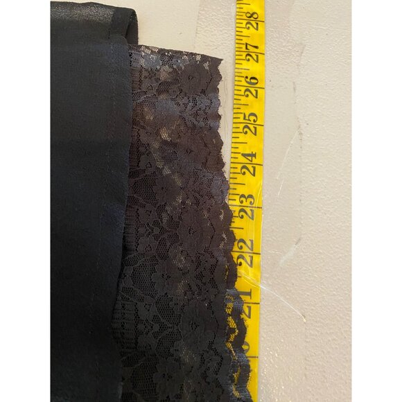 Venezia Black Sheer Lace Trim Dress Scoop Neck Short Sleeve 18W - Picture 9 of 10